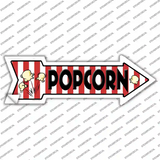 Popcorn Novelty Arrow Sticker Decal Small