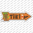 Tiki Bar Novelty Arrow Sticker Decal Small