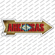 Arkansas Novelty Arrow Sticker Decal Small