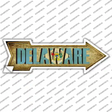 Delaware Novelty Arrow Sticker Decal Small