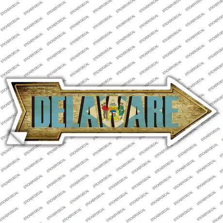 Delaware Novelty Arrow Sticker Decal