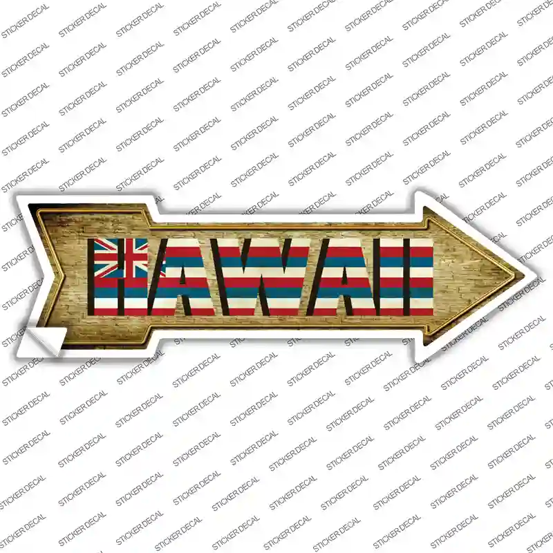 Hawaii Novelty Arrow Sticker Decal