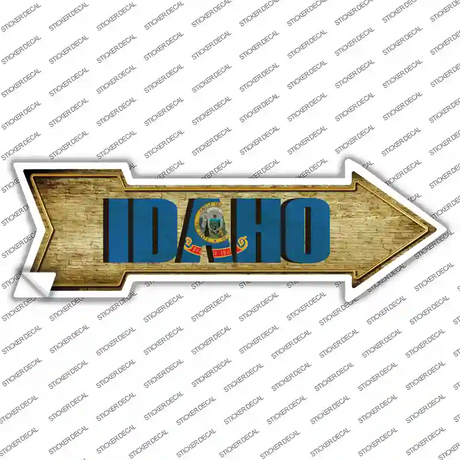 Idaho Novelty Arrow Sticker Decal Small