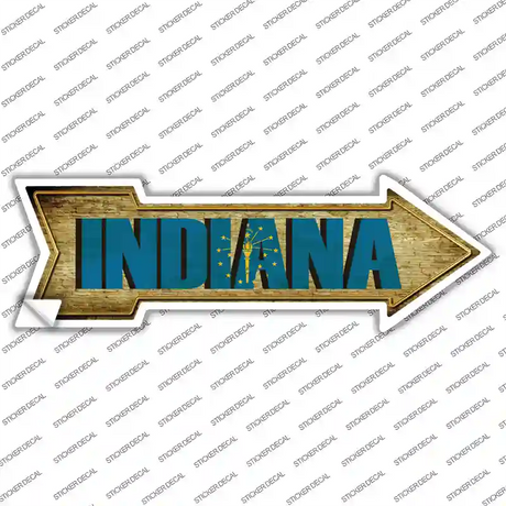 Indiana Novelty Arrow Sticker Decal Small