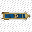 Minnesota Novelty Arrow Sticker Decal Small