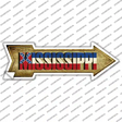 Mississippi Novelty Arrow Sticker Decal Small