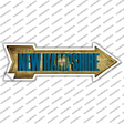 New Hampshire Novelty Arrow Sticker Decal Small