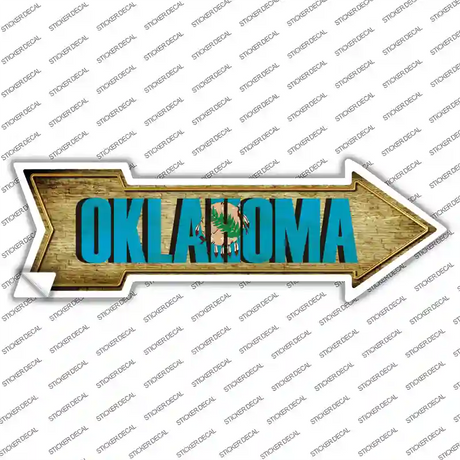 Oklahoma Novelty Arrow Sticker Decal Small