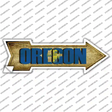 Oregon Novelty Arrow Sticker Decal Small