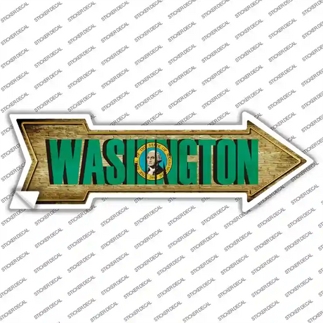 Washington Novelty Arrow Sticker Decal Small