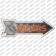 Motorcycle Riders Novelty Arrow Sticker Decal Small