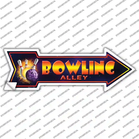 Bowling Alley Novelty Arrow Sticker Decal