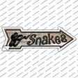 Snakes Novelty Arrow Sticker Decal Small