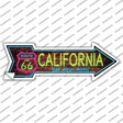 California Neon Novelty Arrow Sticker Decal Small