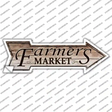 Farmers Market Novelty Arrow Sticker Decal Small