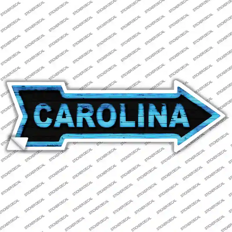 Carolina Novelty Arrow Sticker Decal