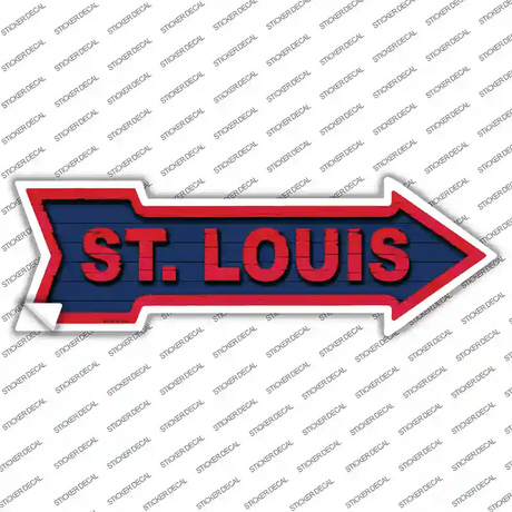 St Louis Novelty Arrow Sticker Decal Small