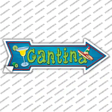 Cantina Novelty Arrow Sticker Decal Small