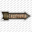 California Route 66 Bulb Letters Novelty Arrow Sticker Decal Small