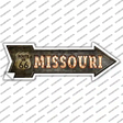 Missouri Route 66 Bulb Letters Novelty Arrow Sticker Decal Small