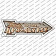 Welcome to the Apocalypse Bulb Letters Novelty Arrow Sticker Decal Small