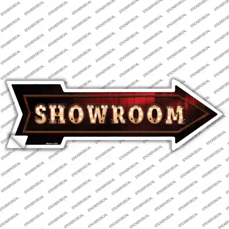 Showroom Bulb Letters Novelty Arrow Sticker Decal