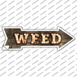 Weed Bulb Letters Novelty Arrow Sticker Decal Small