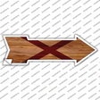 Alabama State Flag Novelty Arrow Sticker Decal Small