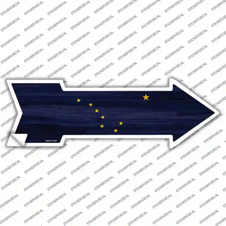 Alaska State Flag Novelty Arrow Sticker Decal Small