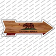 California State Flag Novelty Arrow Sticker Decal Small