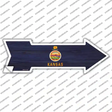 Kansas State Flag Novelty Arrow Sticker Decal Small