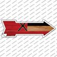 Mississippi State Flag Novelty Arrow Sticker Decal Small