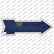 Nevada State Flag Novelty Arrow Sticker Decal