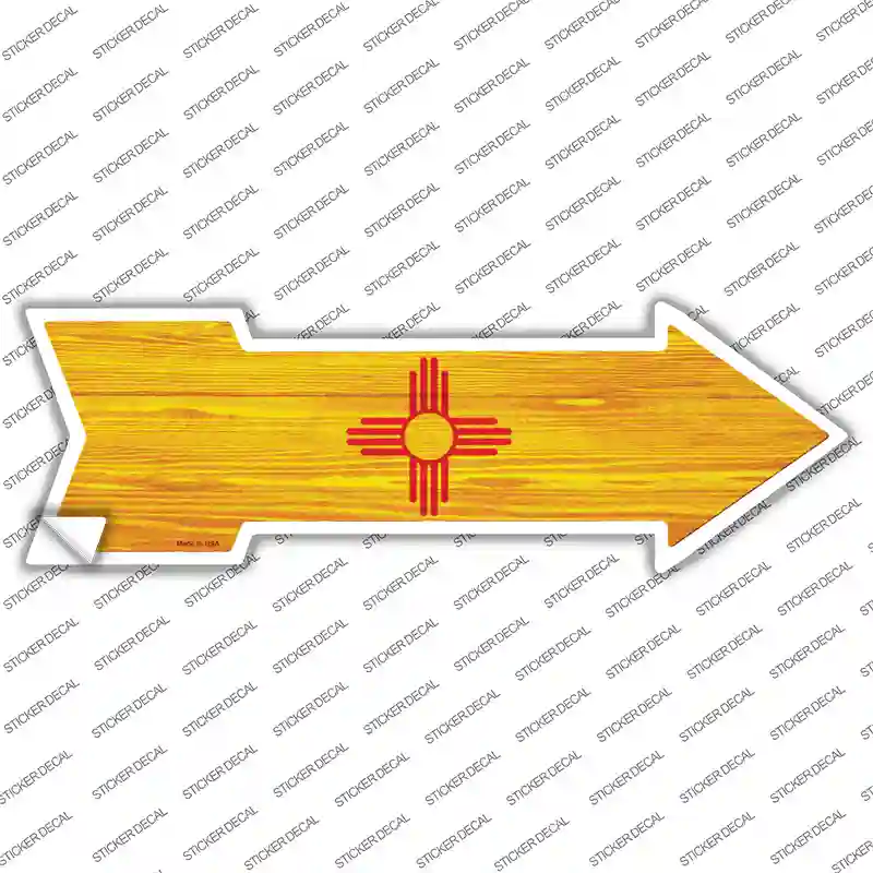 New Mexico State Flag Novelty Arrow Sticker Decal Small