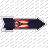 Ohio State Flag Novelty Arrow Sticker Decal Small