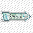 Splash Zone Novelty Arrow Sticker Decal Small