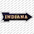 Indiana Bulb Lettering Novelty Arrow Sticker Decal Small