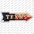 Texas Bulb Lettering Novelty Arrow Sticker Decal Small