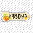 Pumpkin Patch Novelty Arrow Sticker Decal Small