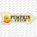 Pumpkin Patch Novelty Arrow Sticker Decal Small