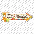 Fall Market Novelty Arrow Sticker Decal Small