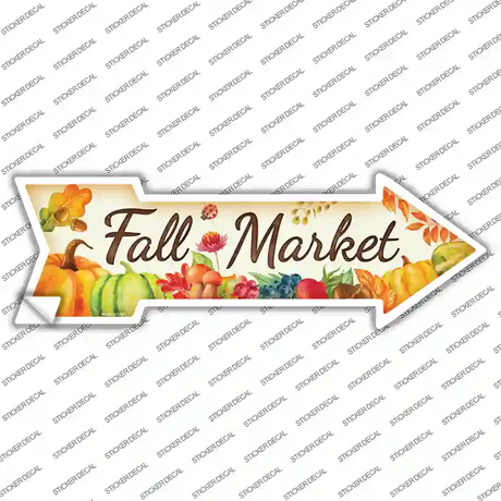 Fall Market Novelty Arrow Sticker Decal Small