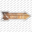 Life is like a Garden Novelty Arrow Sticker Decal