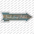 Beach House Addict Novelty Arrow Sticker Decal Small