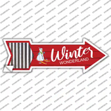 Winter Wonderland Novelty Arrow Sticker Decal Small