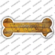 Woof Novelty Bone Sticker Decal Small