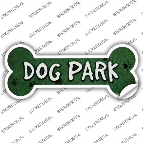 Dog Park Novelty Bone Sticker Decal Small