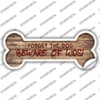 Beware of Kids Novelty Bone Sticker Decal Small