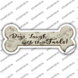 Laugh With Tails Novelty Bone Sticker Decal Small