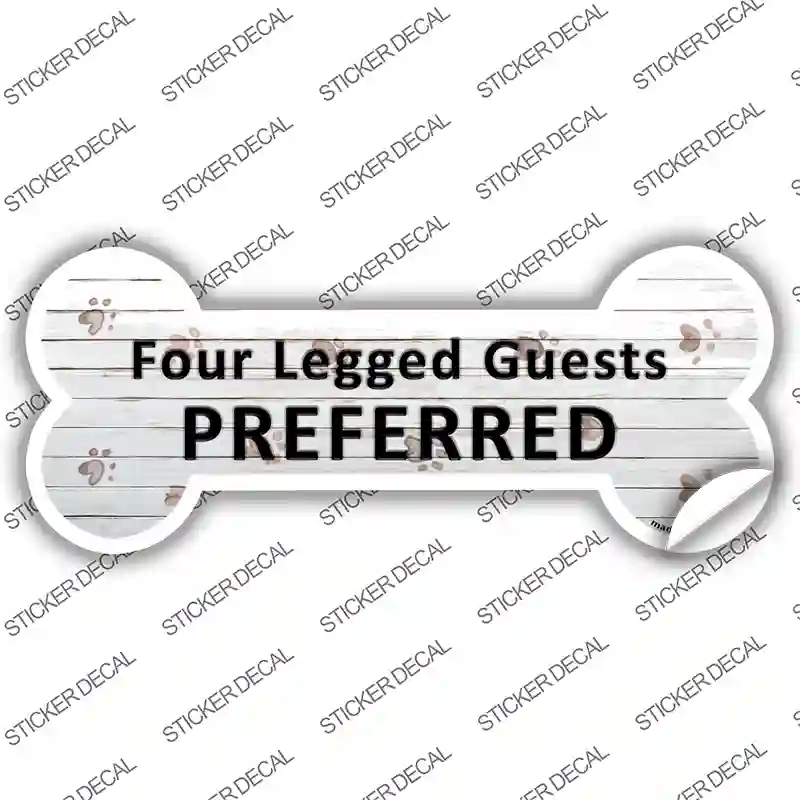 4 Legged Guests Preferred Novelty Bone Sticker Decal Small